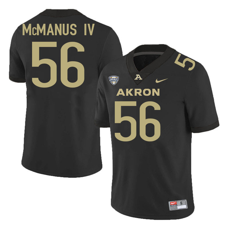 Kenneth McManus IV Akron Zips Jersey,University Of Akron #56 Kenneth McManus IV Jersey Youth-Black